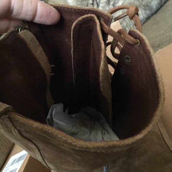 MK suede eyelet hook loop knee high platform RARE - Picture 7 of 16